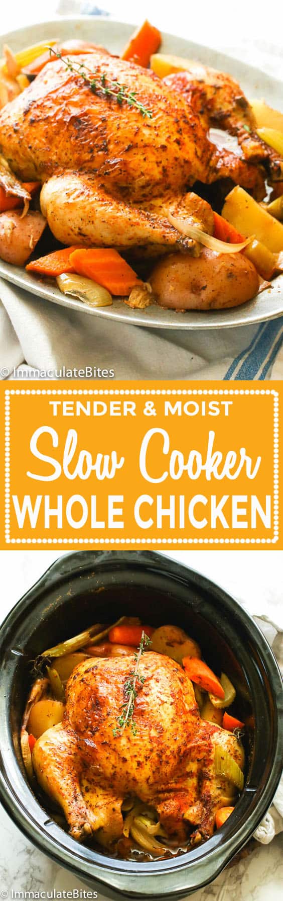 Slow Cooker Whole Chicken