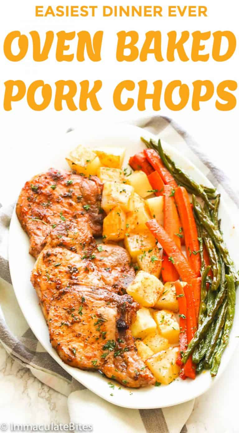 Oven Baked Pork Chops - Immaculate Bites