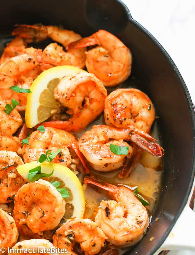 Garlic Butter Shrimp - Immaculate Bites