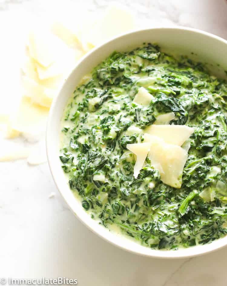 Creamed spinach