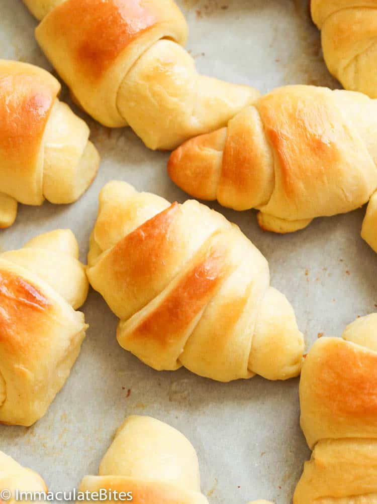 Homemade Garlic Parmesan Crescent Rolls (or plain)