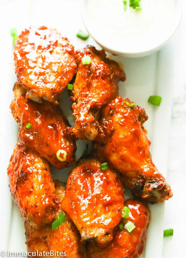 Buffalo Chicken Wings Served with Homemade Ranch Dressing