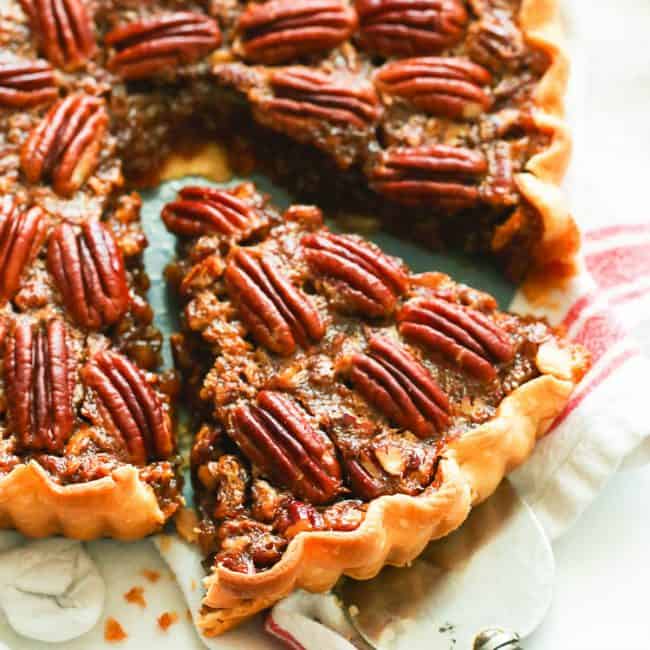 Sliced Pecan Pie