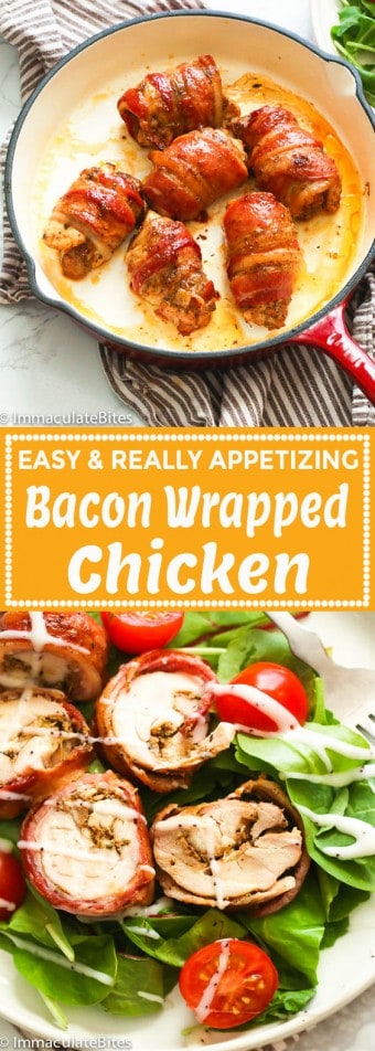 Bacon Wrapped Chicken - Immaculate Bites
