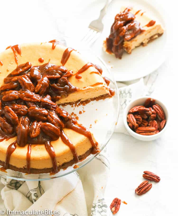 Chocolate Caramel Pecan Cheesecake