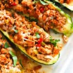 Stuffed Zucchini ready to enjoy for a healthy main course