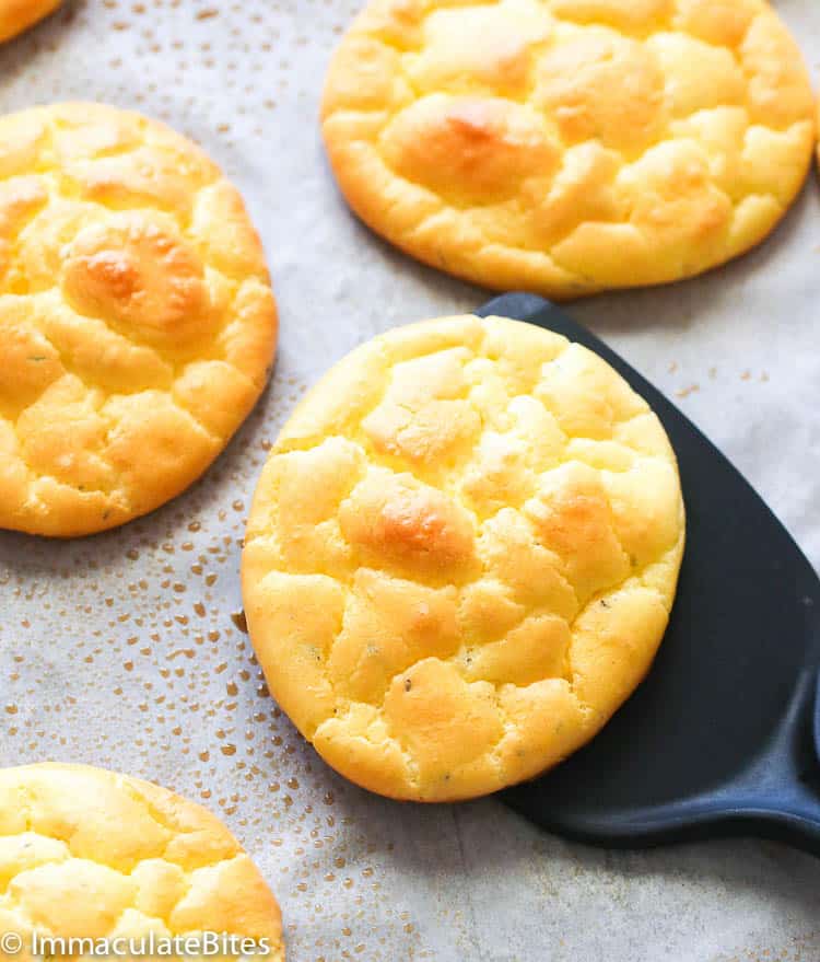 Four Cloud Breads in a Sheet Pan