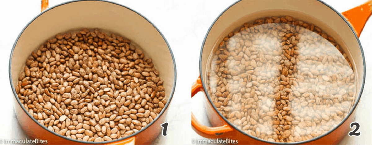 Rinsing the beans