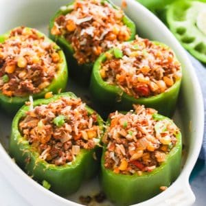 Stuffed Green Bell Pepper