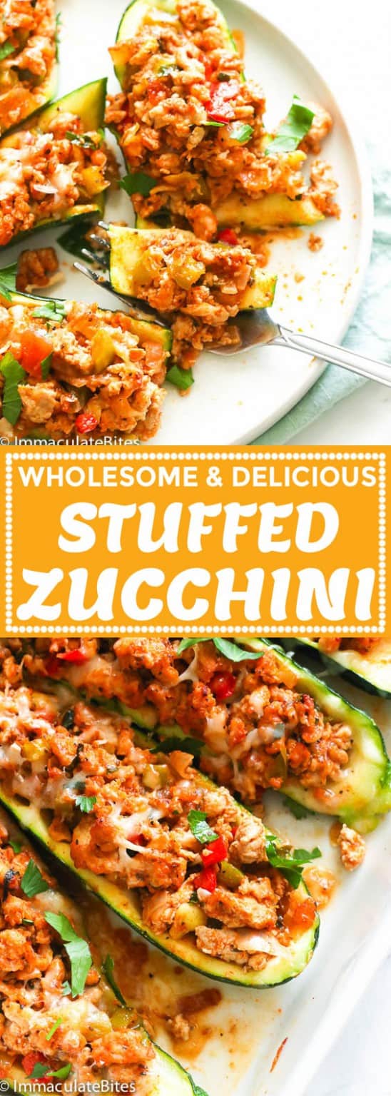 Stuffed Zucchini - Immaculate Bites