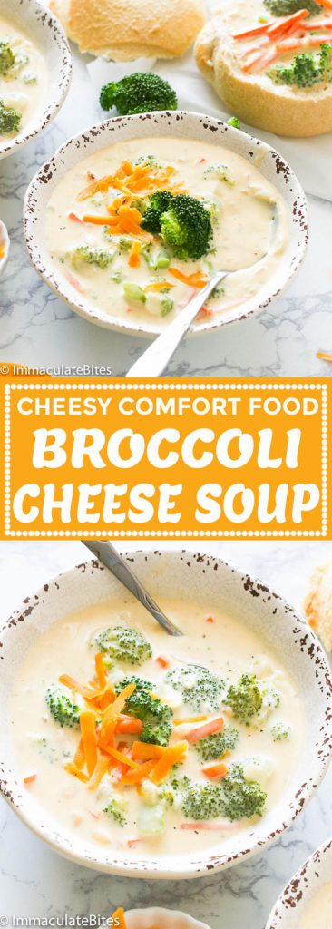 Broccoli Cheese Soup - Immaculate Bites