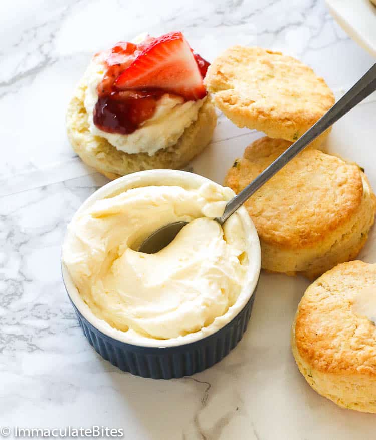 Biscuits Served with Clotted Cream