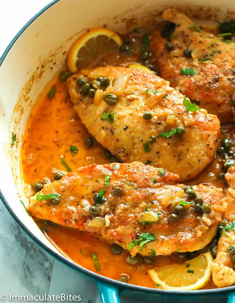 Chicken Piccata in a Pan