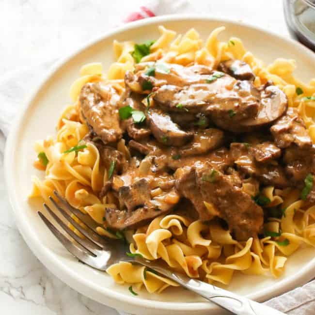 Beef Stroganoff - Immaculate Bites