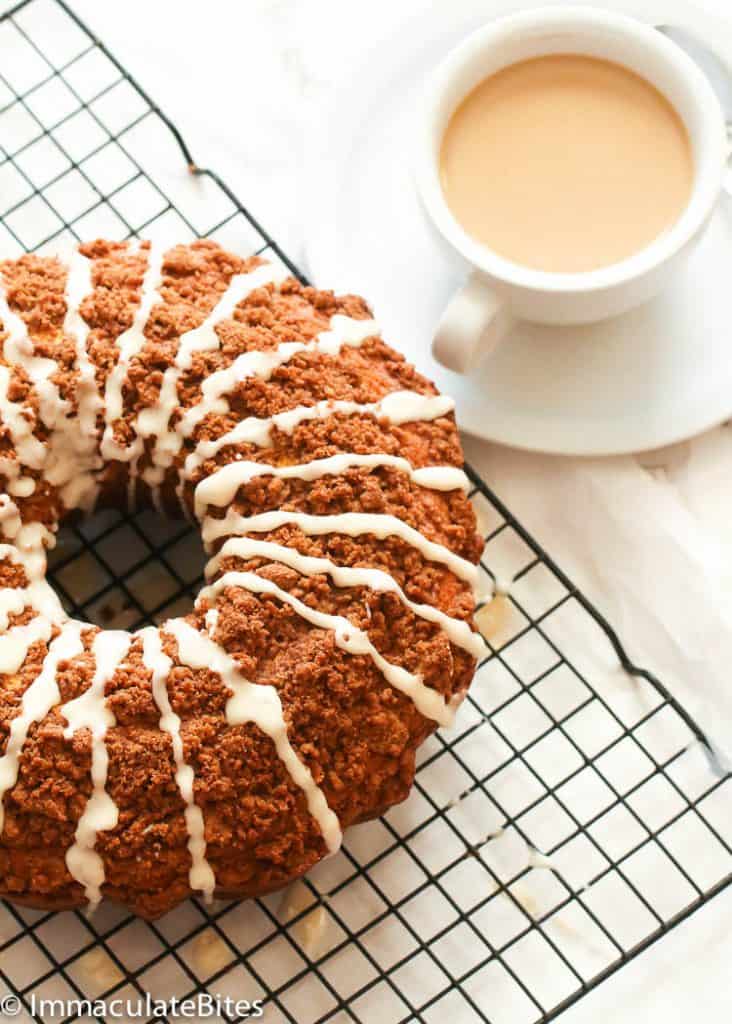 Coffee Cake with Served with Coffee
