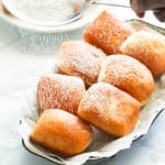 Beignets New Orleans style dusted with powdered sugar