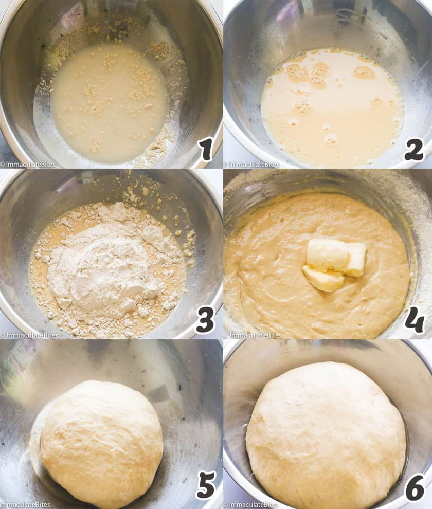 Making the beignet dough 