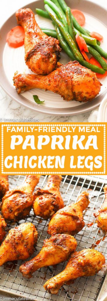 Paprika Chicken Legs - Immaculate Bites