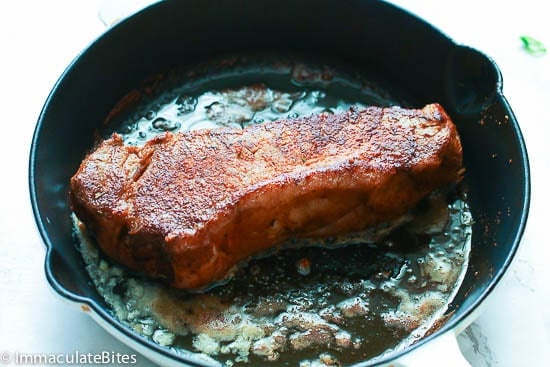 Pan Seared Oven Roasted Steak