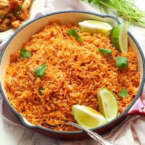 Mexican Rice on a pan