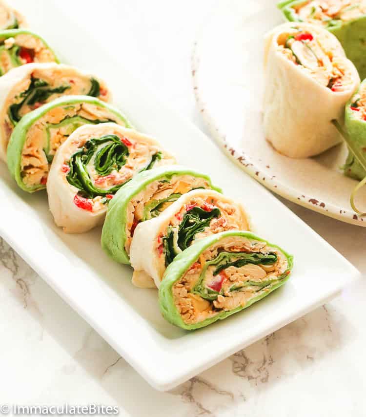 Chicken Tortilla Pinwheels