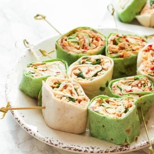 Chicken Tortilla Pinwheels