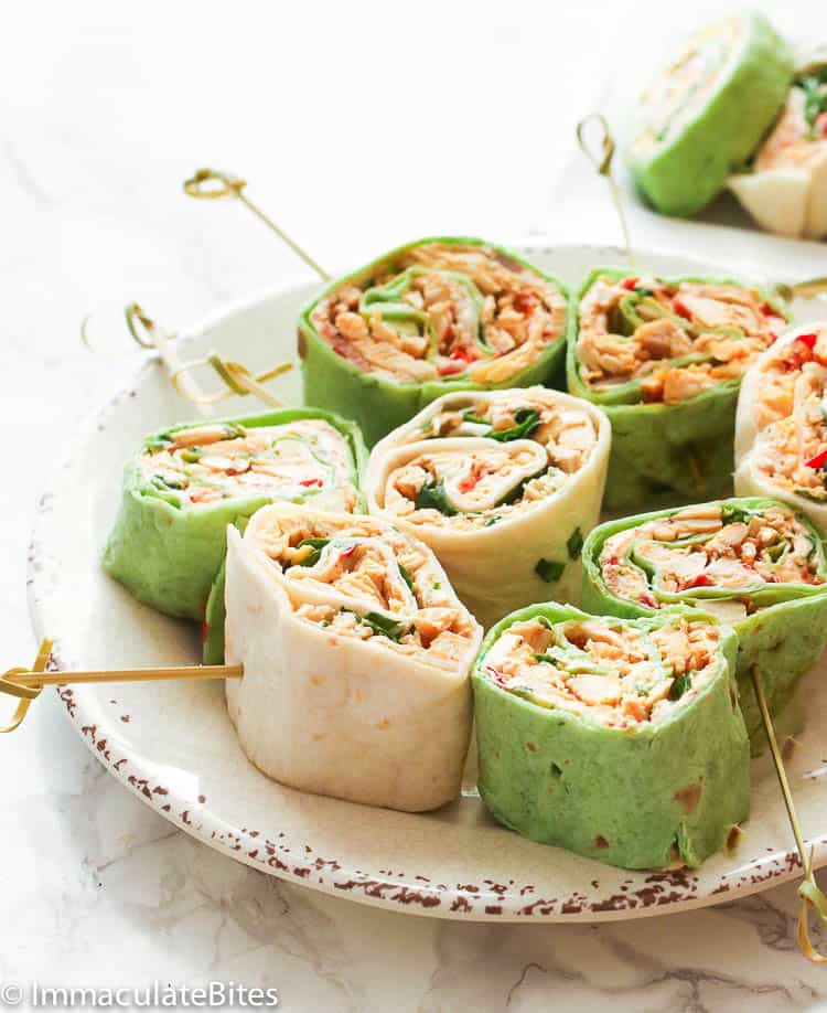 Chicken Tortilla Pinwheels