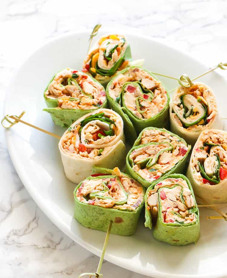 Chicken Tortilla Pinwheels