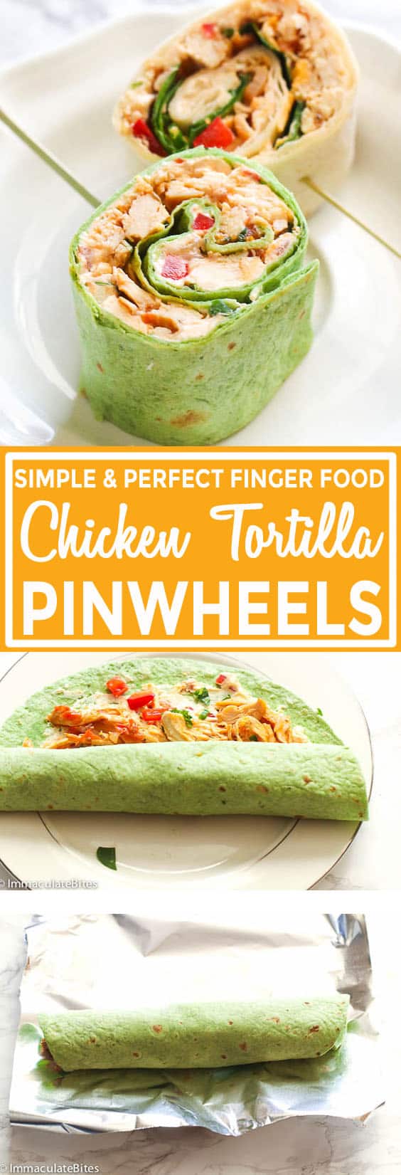 Chicken Tortilla Pinwheels