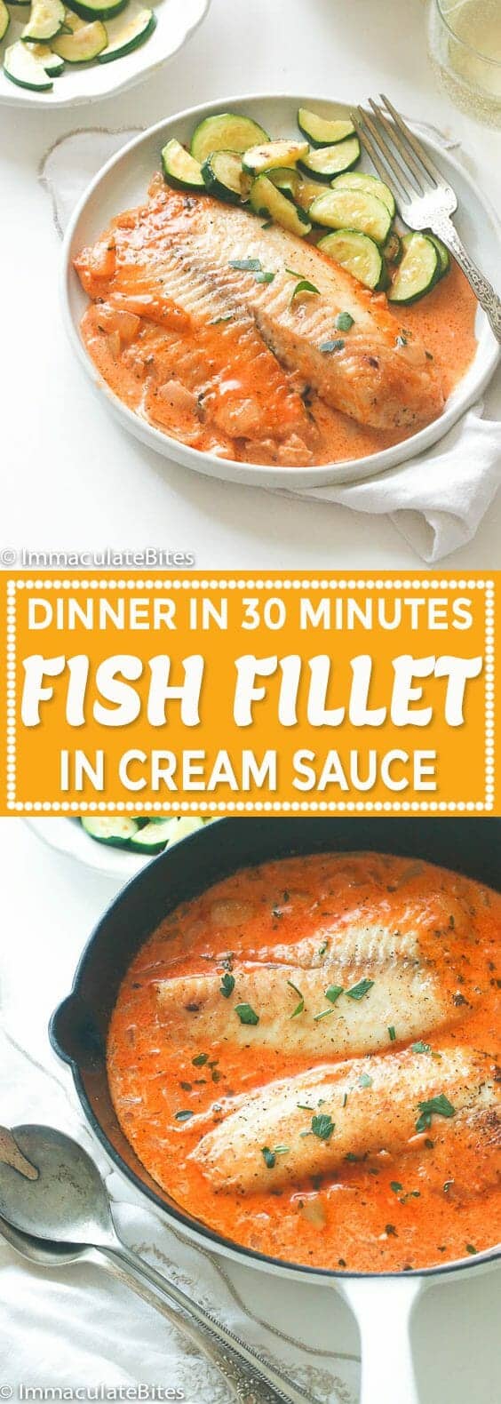 Fish Fillet in Cream Sauce