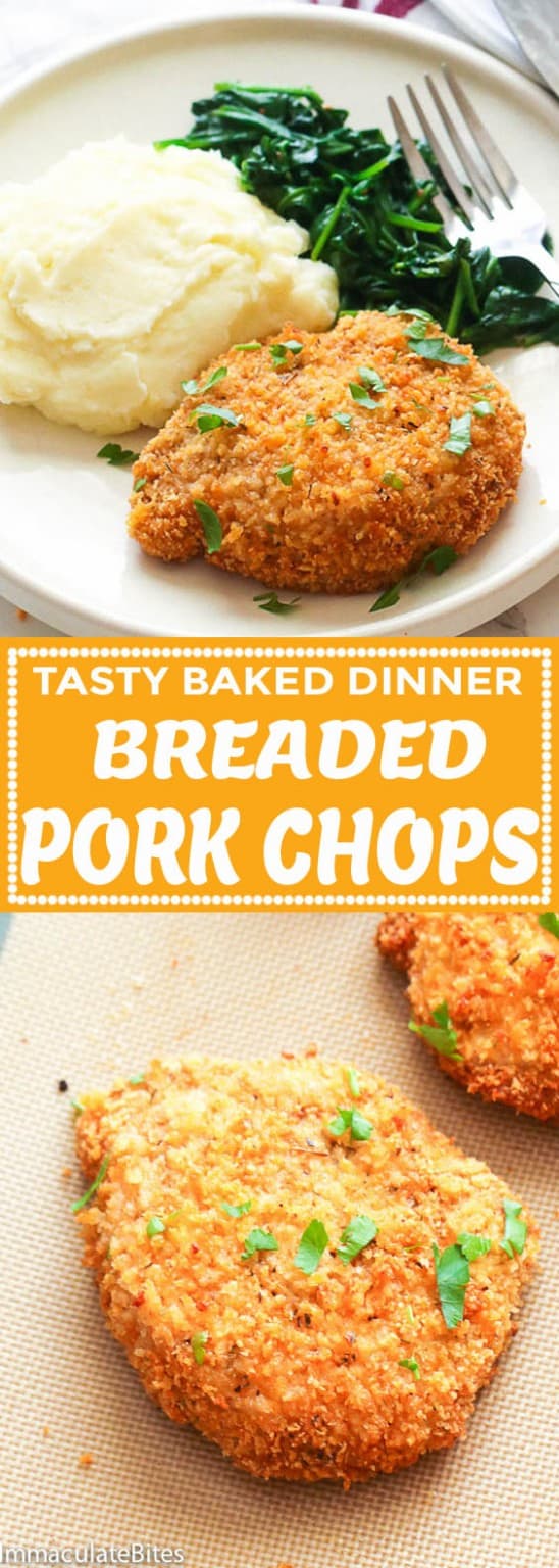 Breaded Pork Chops - Immaculate Bites