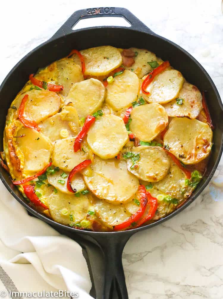 Potato Frittata fresh from the oven