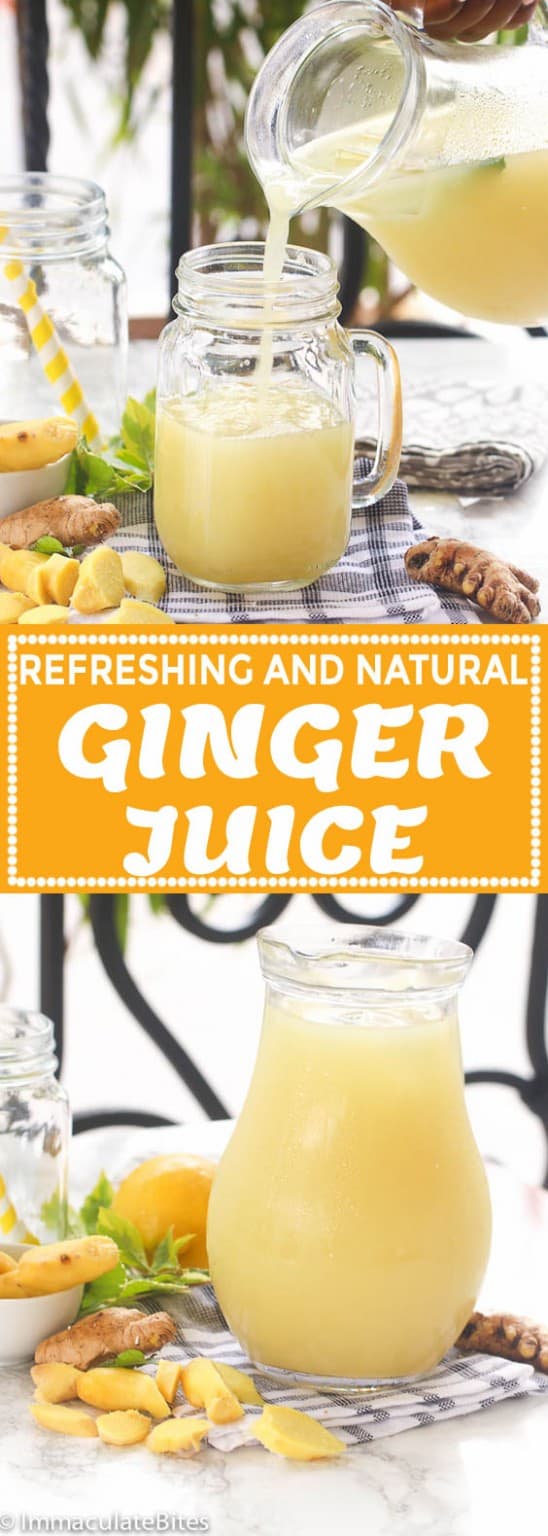 Homemade Ginger Juice Immaculate Bites