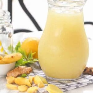 Refreshingly healthy homemade ginger juice