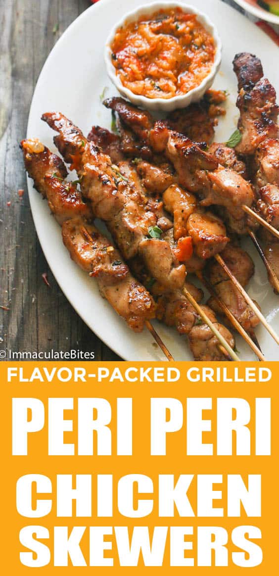 Peri Peri Chicken Skewers