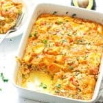 Serving up ridiculously tasty Sausage Egg Casserole for brunch