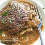 Cube steak and mushroom onion gravy