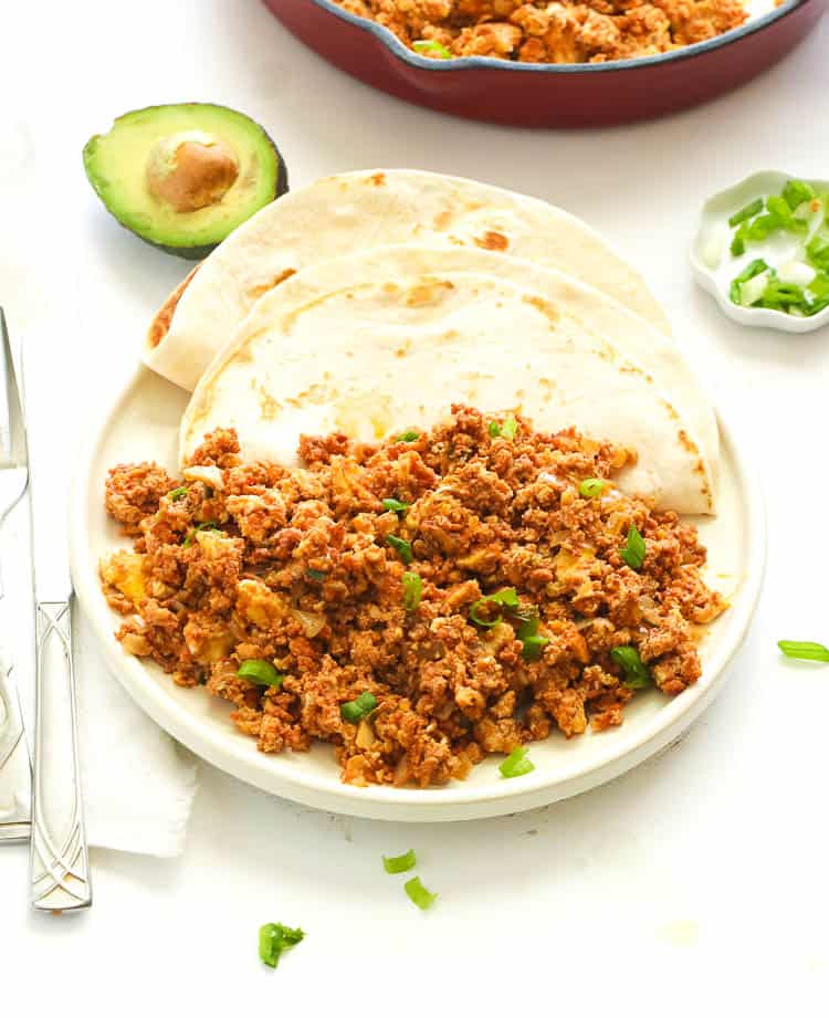 Chorizo and Eggs with Tortillas