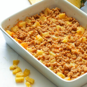 Insanely delicious Pineapple Casserole ready to enjoy