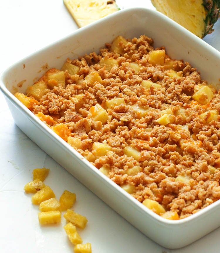 Insanely delicious Pineapple Casserole ready to enjoy