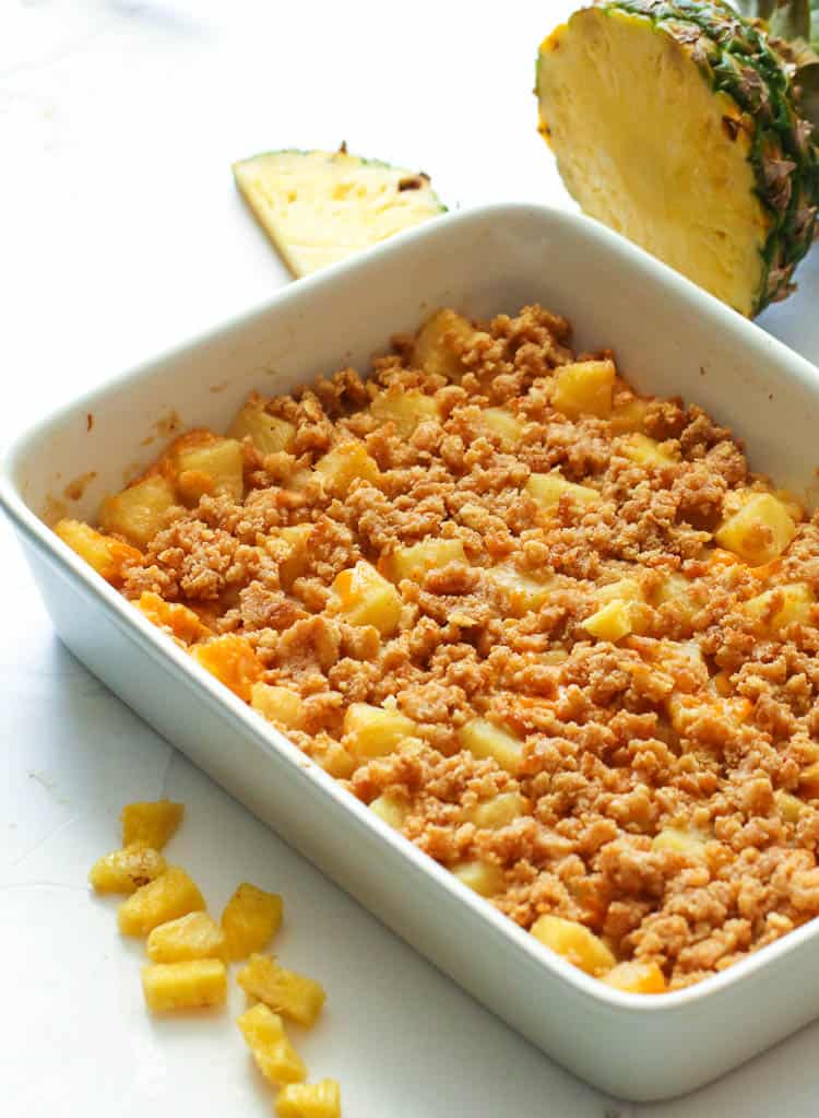 Insanely delicious Pineapple Casserole ready to enjoy