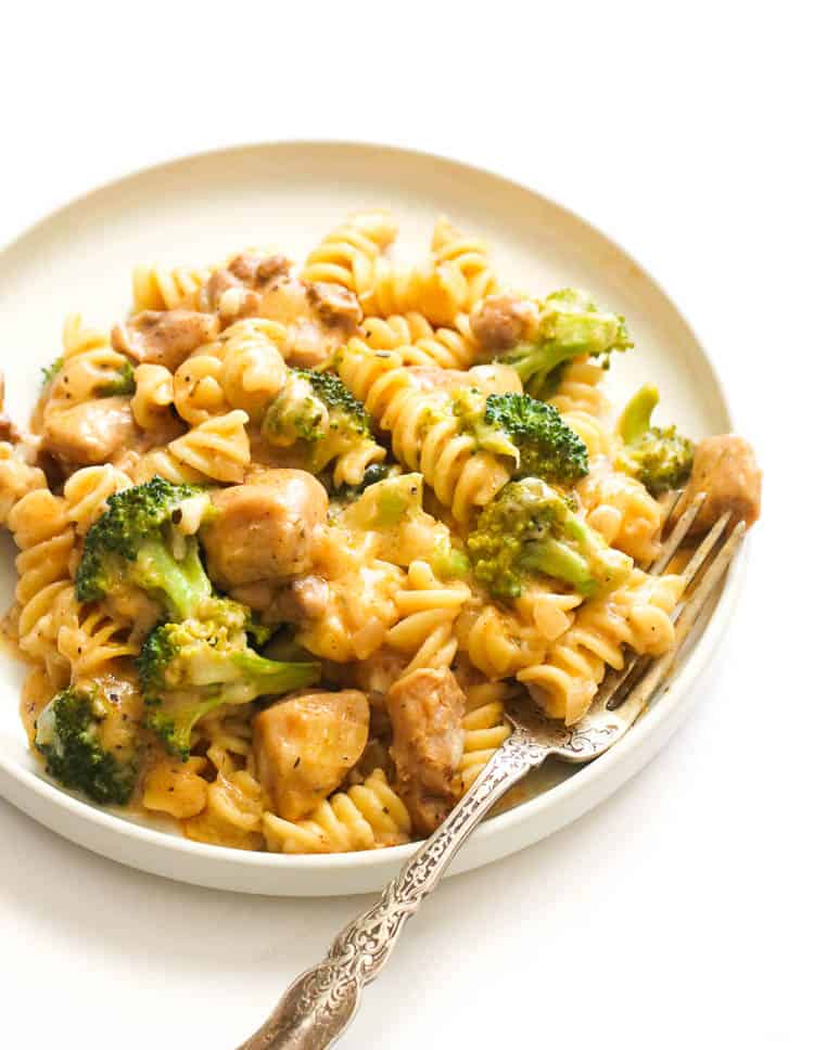 Chicken Pasta Bake in a plate