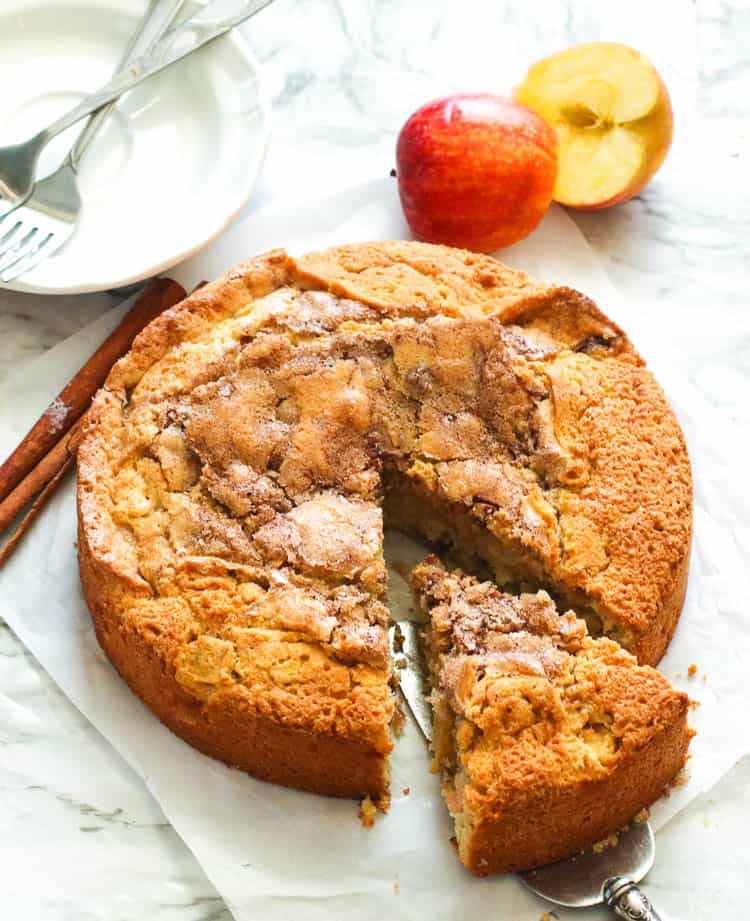 Sliced immaculatebites cinnamon apple cake