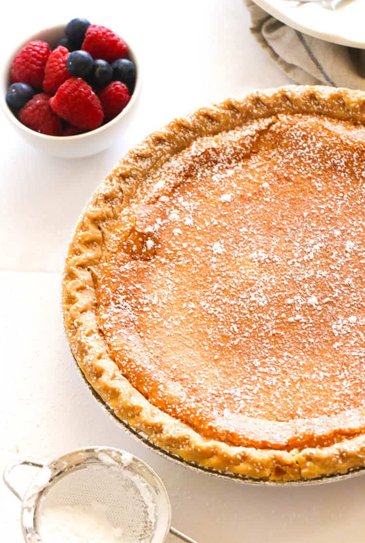 Easy Thanksgiving desserts featuring Buttermilk Chess Pie