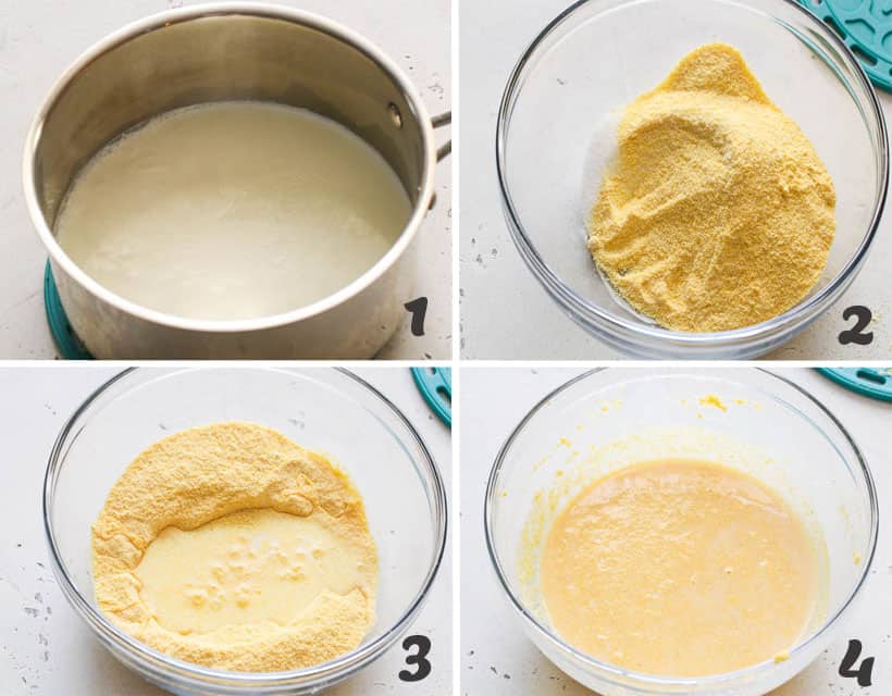 Mixing the dry and wet ingredients