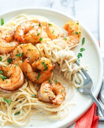 Shrimp Alfredo Recipe - Immaculate Bites