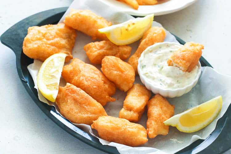 Beer Battered Fish with Tartar Sauce