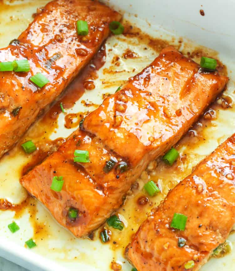 Fabulous Teriyaki Salmon fresh from the oven for a stress-free weeknight dinner