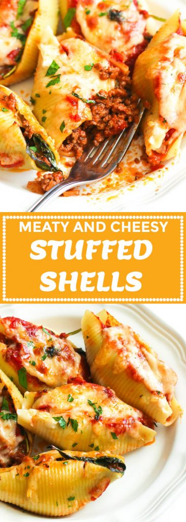 Stuffed Shells with Meat - Immaculate Bites