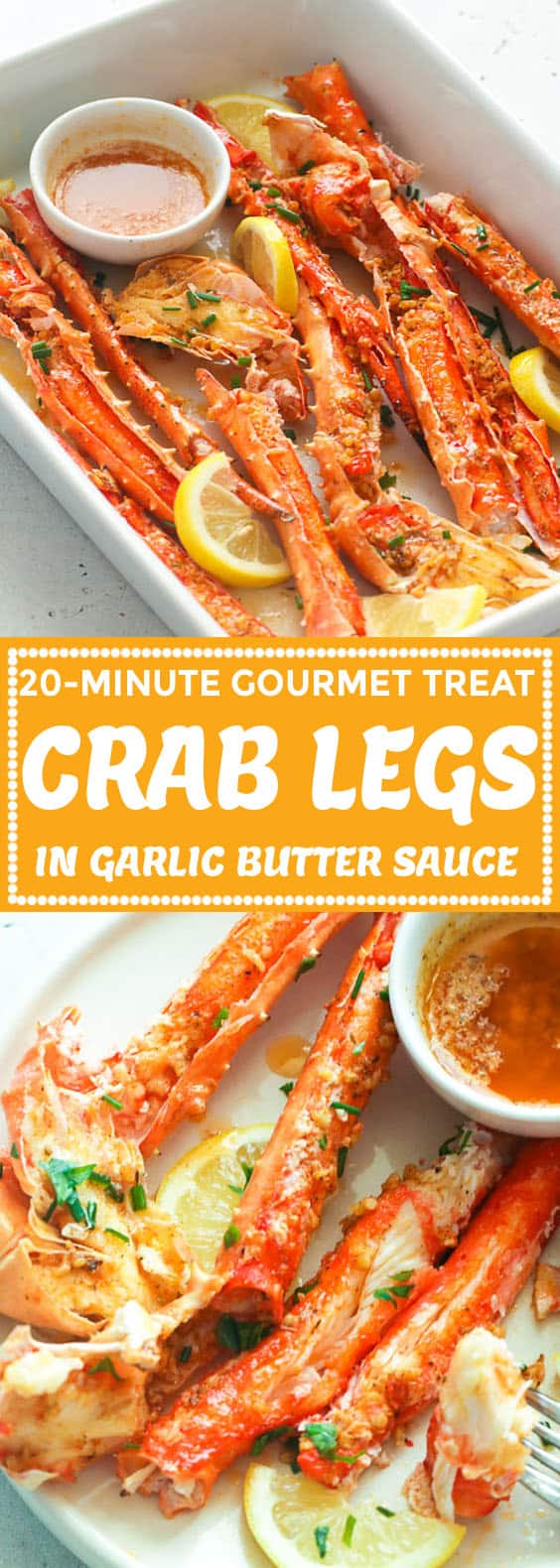 Baked Crab Legs in Butter Sauce